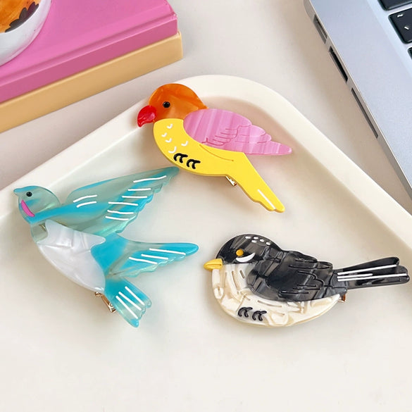 Wholesale Handmade Cartoon Animal Acetic Acid Duckbill Hairpin For Women
