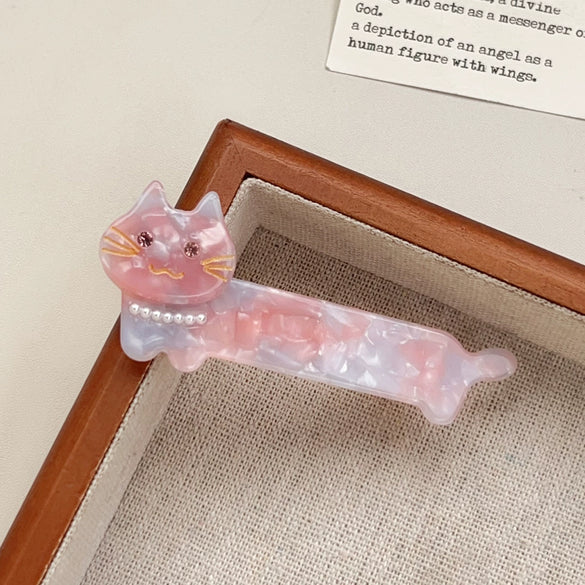 Wholesale Handmade Cat Hairpin Pc Material Women's Hair Accessories