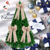 Wholesale Handmade Cloth Christmas Bow Ornaments Pendant For Christmas Tree Decorations
