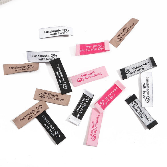 Wholesale Handmade Cloth Clothing Labels With Printing Sewing Craft Accessories