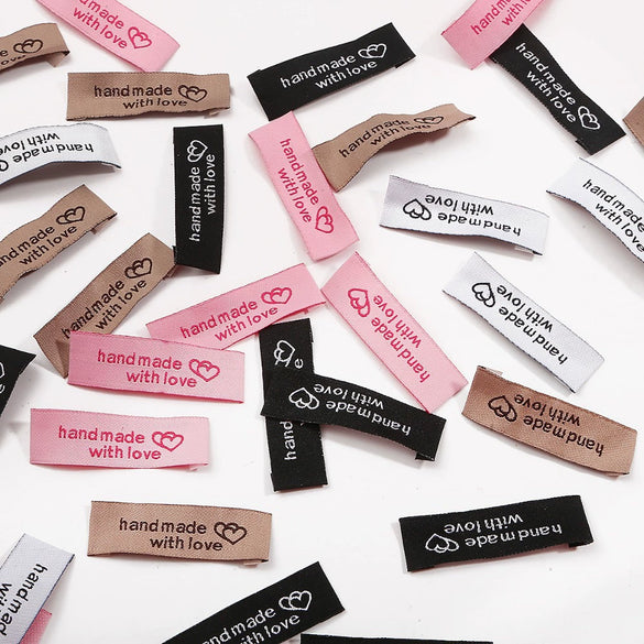 Wholesale Handmade Cloth Clothing Labels With Printing Sewing Craft Accessories