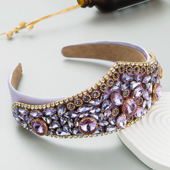 Wholesale Handmade Cloth Headband In Light Luxury Style Baroque Retro Exaggerated Design For Women