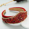 Wholesale Handmade Cloth Headband In Light Luxury Style Baroque Retro Exaggerated Design For Women