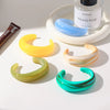 Wholesale Handmade Colorful Gradient C Shaped Resin Open Bracelet Women's Jewelry Accessories