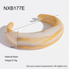 Wholesale Handmade Colorful Gradient C Shaped Resin Open Bracelet Women's Jewelry Accessories