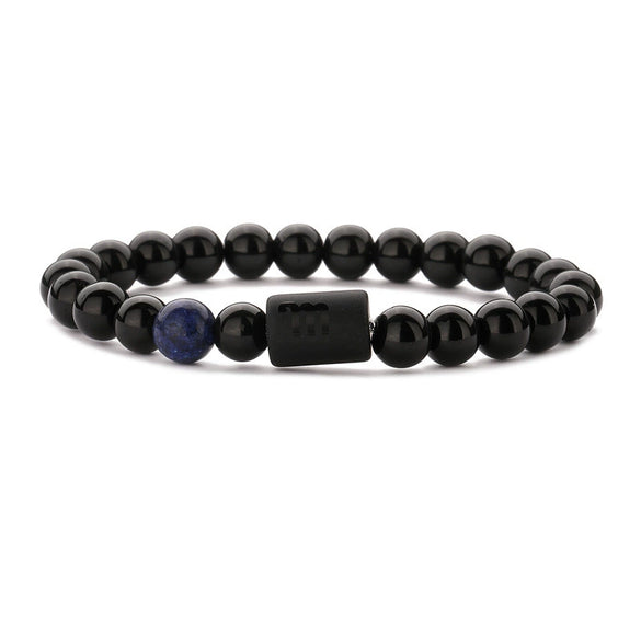 Wholesale Handmade Constellation Agate Elastic Bracelet