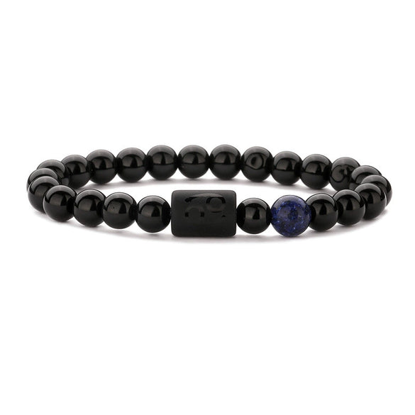 Wholesale Handmade Constellation Agate Elastic Bracelet
