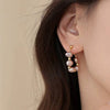 Wholesale Handmade Copper Baroque Colorful Irregular Pearl Women's Earrings