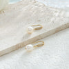 Wholesale Handmade Copper Freshwater Pearl Ear Hook Earrings With Diamonds Natural Style