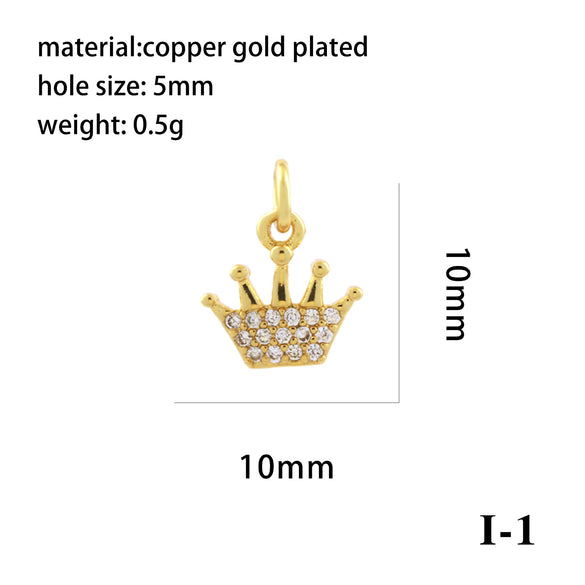 Wholesale Handmade Copper Jewelry Accessories With Inlaid Zircon And Cartoon Characters Angel Boy Girl Small Pendant Diy Necklace