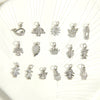 Wholesale Handmade Copper Jewelry Accessories With Inlaid Zircon And Cartoon Characters Angel Boy Girl Small Pendant Diy Necklace