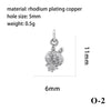 Wholesale Handmade Copper Jewelry Accessories With Inlaid Zircon And Cartoon Characters Angel Boy Girl Small Pendant Diy Necklace