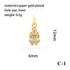 Wholesale Handmade Copper Jewelry Accessories With Inlaid Zircon And Cartoon Characters Angel Boy Girl Small Pendant Diy Necklace
