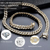 Wholesale Handmade Diamond Hiphop Gold Plated Copper Cuban Chain Necklace For Unisex