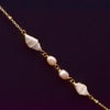 Wholesale Handmade Drop Shape Retro Pearl Long Necklace For Women With Metal And Water Wave Chain