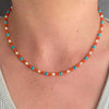 Wholesale Handmade Electroplated Beaded Necklace For Women With Insect And Geometric Patterns Copper Pendant Mixed Materials