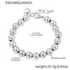 Wholesale Handmade Electroplated Geometric Stainless Steel Beaded Bracelet For Women