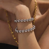 Wholesale Handmade Electroplated Geometric Stainless Steel Beaded Bracelet For Women