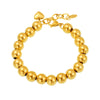 Wholesale Handmade Electroplated Geometric Stainless Steel Beaded Bracelet For Women