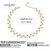 Wholesale Handmade Electroplated Stainless Steel Light Luxury Necklace And Bracelet Set For Women