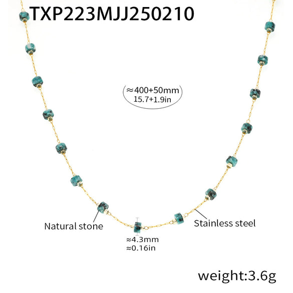 Wholesale Handmade Electroplated Titanium Steel Ferris Wheel Chain Necklace And Bracelet Jewelry For Unisex