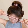 Wholesale Handmade Fresh And Simple Style Telephone Line Women's Hair Tie Headband