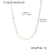 Wholesale Handmade Freshwater Pearl Necklace With Geometric Pattern And Electroplating Simple Gentle Clavicle Chain Jewelry For Women