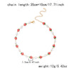 Wholesale Handmade Fruit Pattern Alloy Pendant Rice Beads Combination Chain Necklace For Women