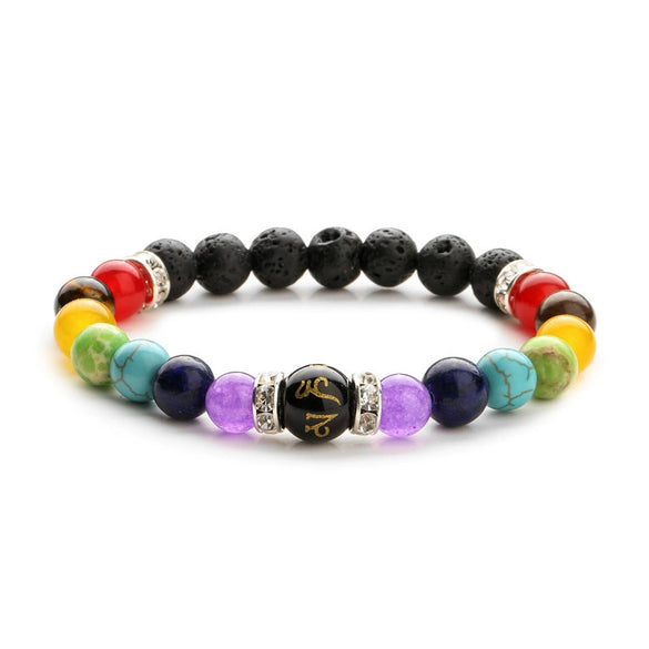 Wholesale Handmade Geometric Agate Stone Beads Stretch Rope Bracelet Unisex