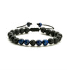 Wholesale Handmade Geometric Agate Tiger Eye Volcanic Stone Unisex Adjustable Bracelet