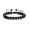 Wholesale Handmade Geometric Agate Tiger Eye Volcanic Stone Unisex Adjustable Bracelet