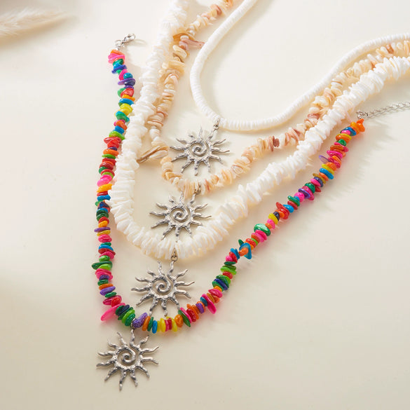Wholesale Handmade Geometric Alloy Beaded Choker Necklace For Women And Unisex