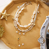 Wholesale Handmade Geometric Alloy Multilayered Necklace For Women Vacation Style