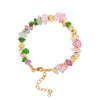 Wholesale Handmade Geometric Copper Natural Stone Beaded Women's Bracelet