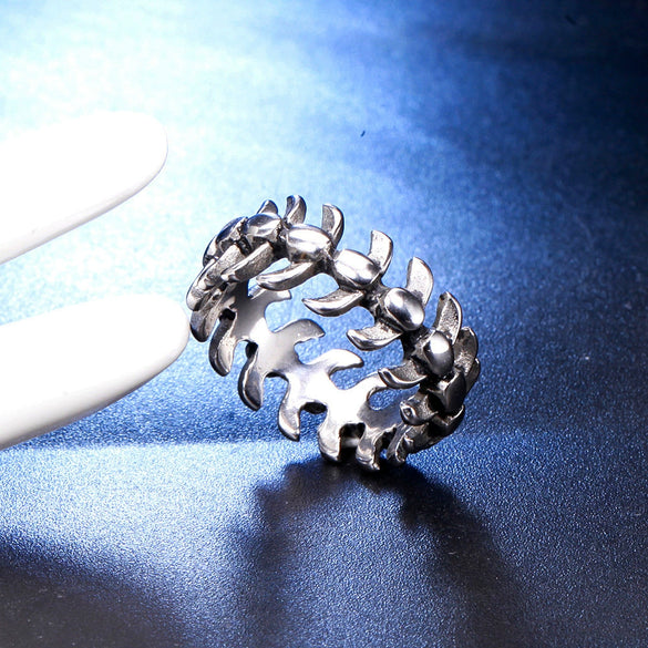 Wholesale Handmade Geometric Cross Ring In Stainless Steel For Men And Unisex Fashion Jewelry