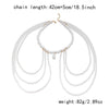 Wholesale Handmade Geometric Fake Pearl Alloy Necklace And Body Chain For Women
