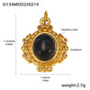 Wholesale Handmade Geometric Fivepointed Star And Ferris Wheel Pendant Necklace For Women Titanium Steel 18K Gold Plated