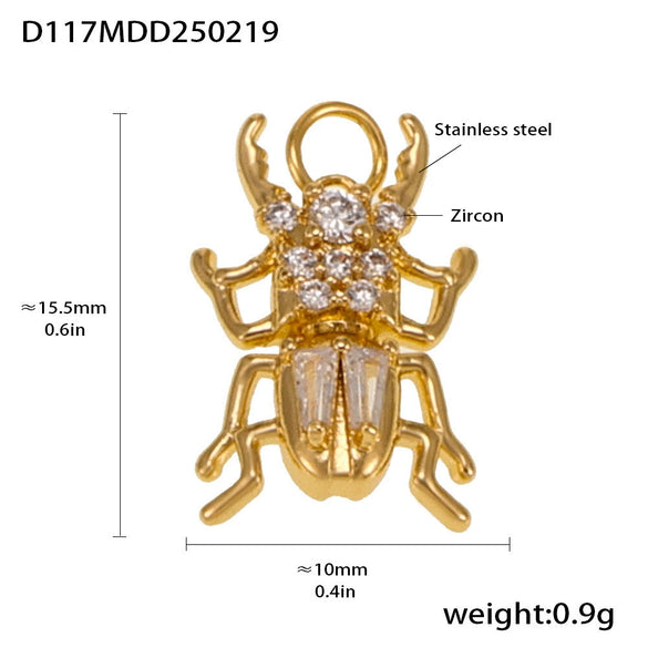 Wholesale Handmade Geometric Fivepointed Star And Ferris Wheel Pendant Necklace For Women Titanium Steel 18K Gold Plated