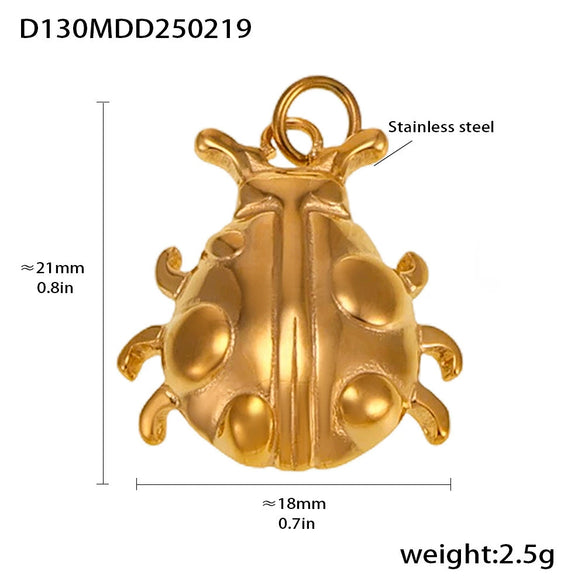 Wholesale Handmade Geometric Fivepointed Star And Ferris Wheel Pendant Necklace For Women Titanium Steel 18K Gold Plated