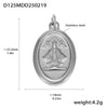 Wholesale Handmade Geometric Fivepointed Star And Ferris Wheel Pendant Necklace For Women Titanium Steel 18K Gold Plated