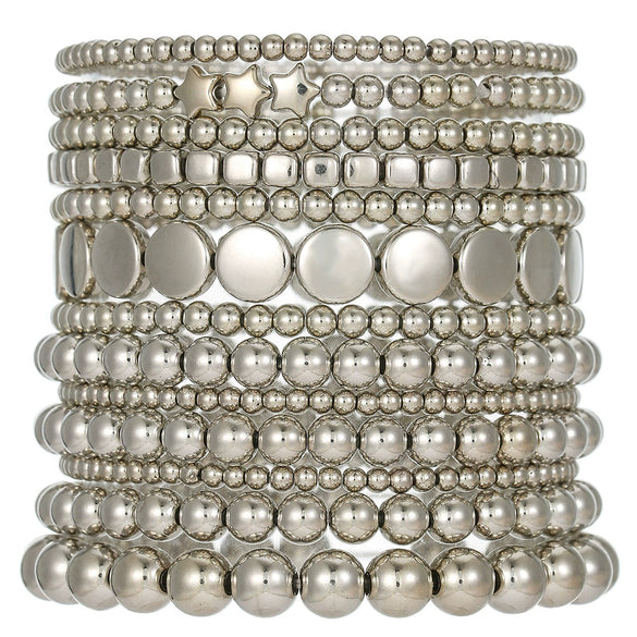 Wholesale Handmade Geometric Fivepointed Star Beads Bracelet Set