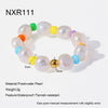 Wholesale Handmade Geometric Freshwater Pearl Acrylic Stainless Steel Stackable Rings For Women