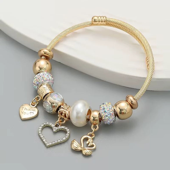 Wholesale Handmade Geometric Gold Stainless Steel Adjustable Bracelet Jewelry
