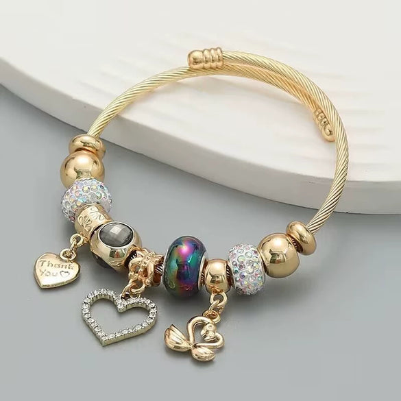 Wholesale Handmade Geometric Gold Stainless Steel Adjustable Bracelet Jewelry