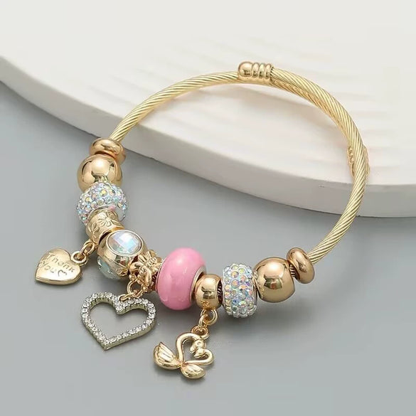 Wholesale Handmade Geometric Gold Stainless Steel Adjustable Bracelet Jewelry
