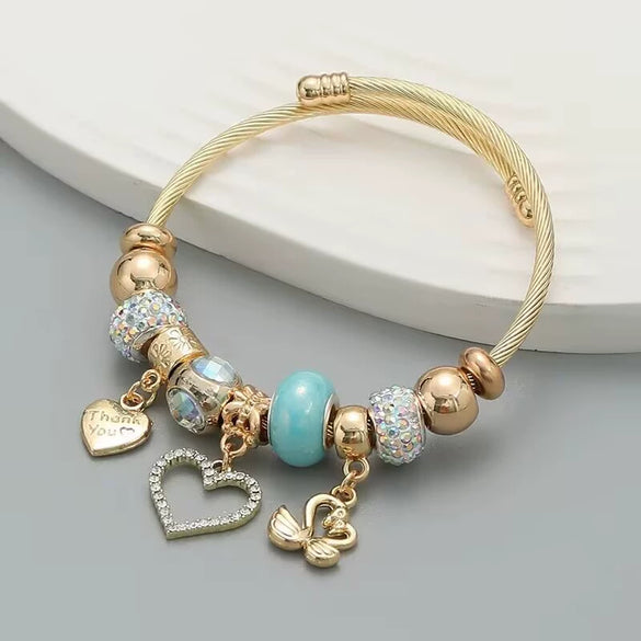 Wholesale Handmade Geometric Gold Stainless Steel Adjustable Bracelet Jewelry