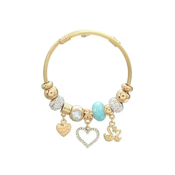 Wholesale Handmade Geometric Gold Stainless Steel Adjustable Bracelet Jewelry