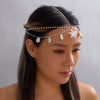 Wholesale Handmade Geometric Imitation Pearl Headpiece And Beaded Anklet For Children