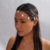 Wholesale Handmade Geometric Imitation Pearl Headpiece And Beaded Anklet For Children