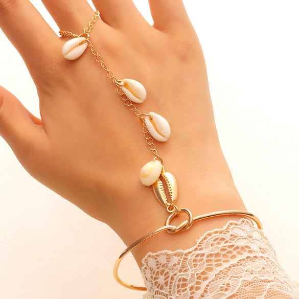 Wholesale Handmade Geometric Iron Finger Bracelet Women's Hand Accessory